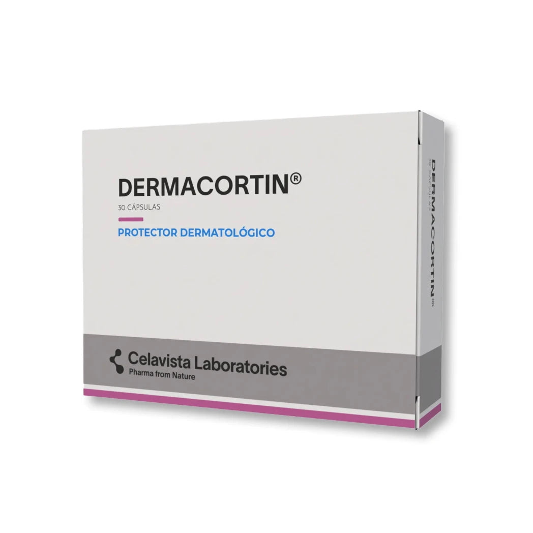 Dermacortín pastillas para la piel y dermatitis - 30 cápsulas Celavista