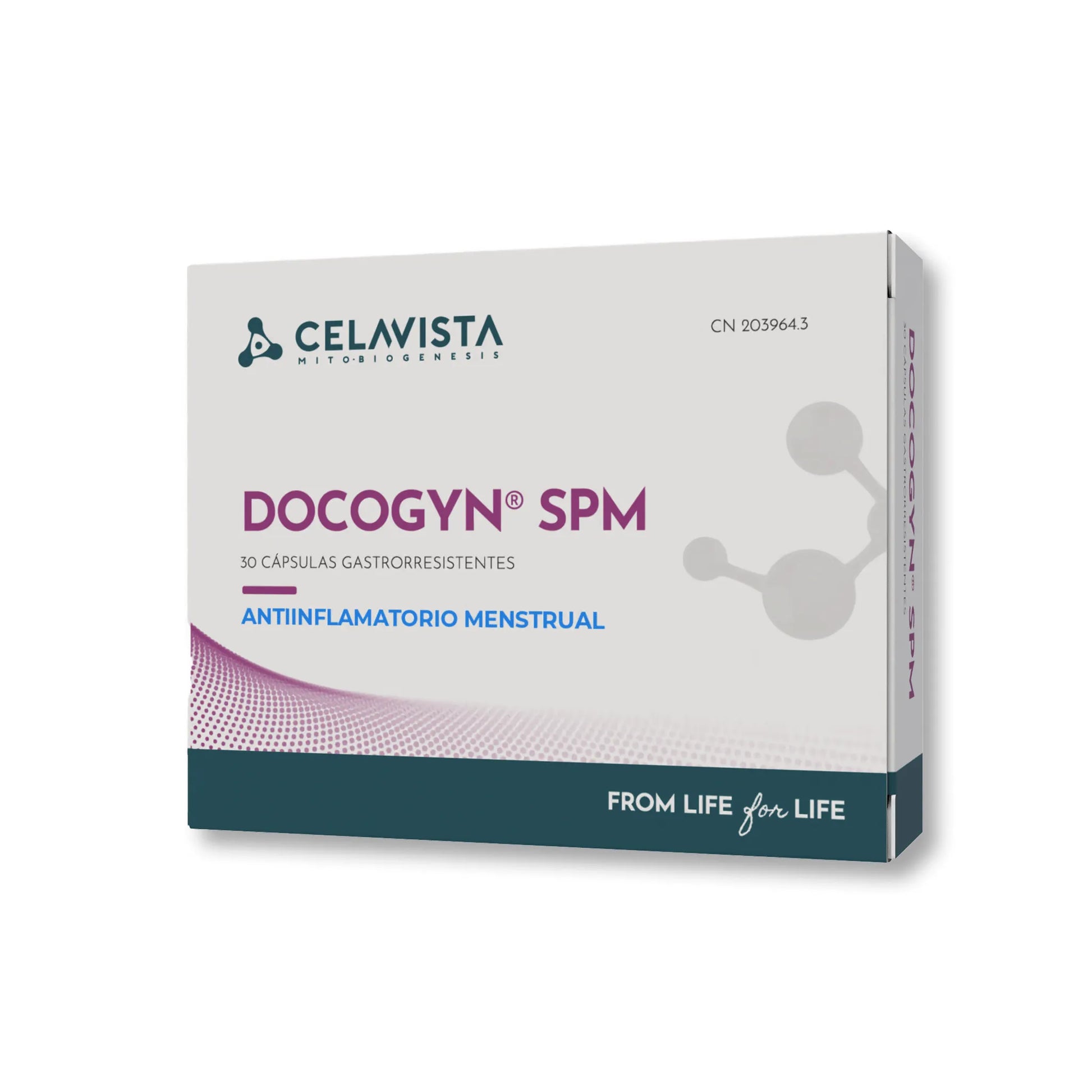 Docogyn SPM pastillas para el dolor de regla síndrome premenstrual - 30 cápsulas Celavista