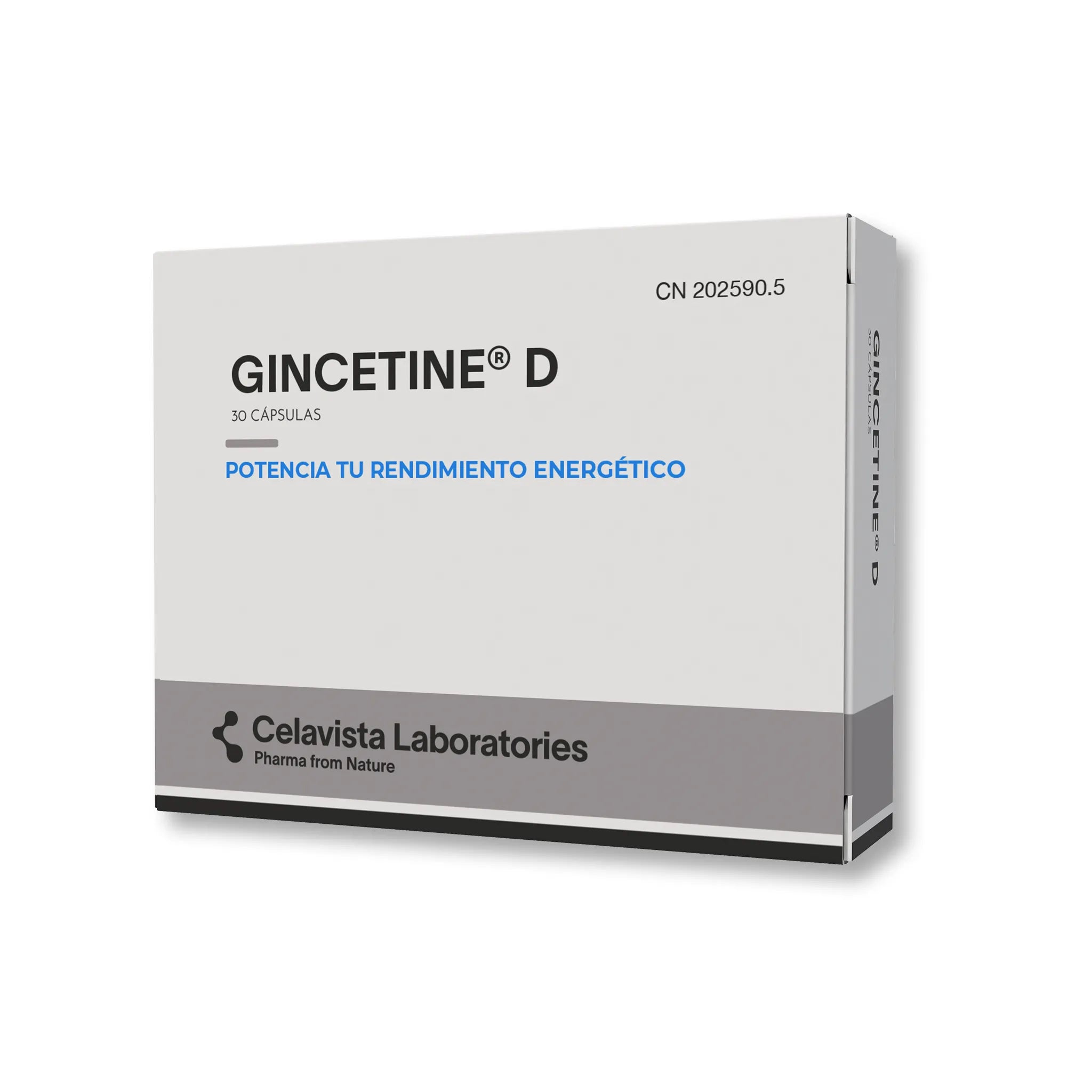 Gincetine D vitaminas para el cansancio y fatiga crónica - 30 cápsulas Celavista
